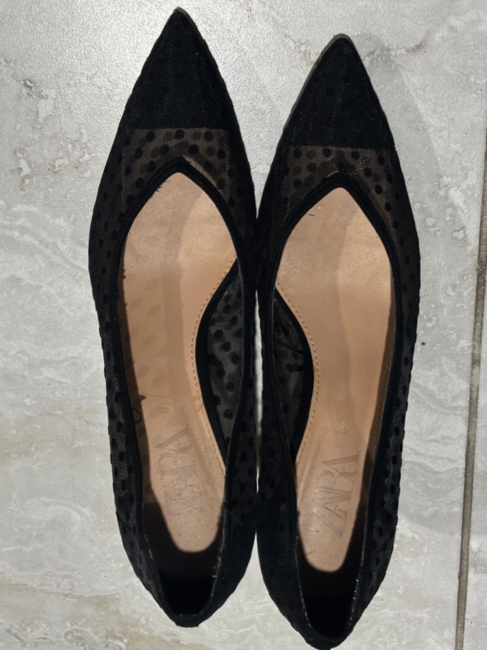 Zara Polka Dot Heels